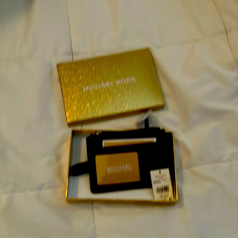 Michael kors black/grey logo wallet